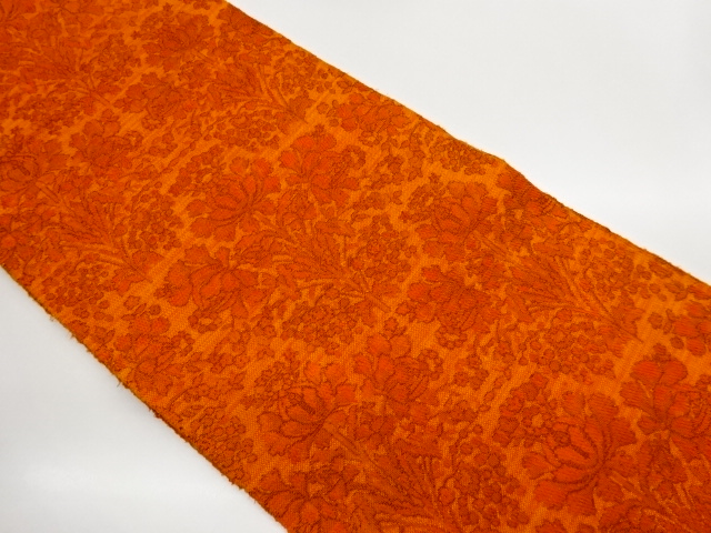 JAPANESE NAGOYA OBI / WOVEN FLOWERS